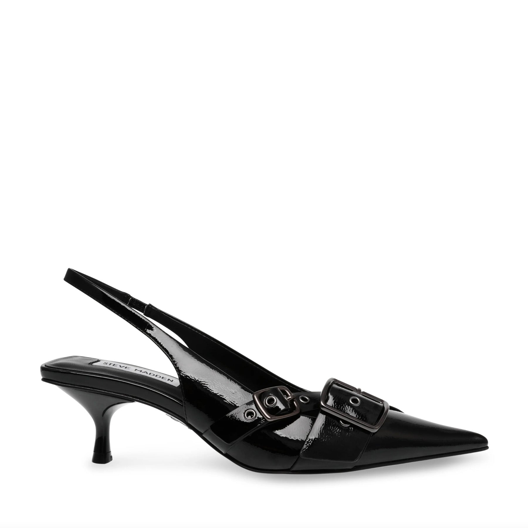 STEVE MADDEN Stepback Patent Black pumps price online