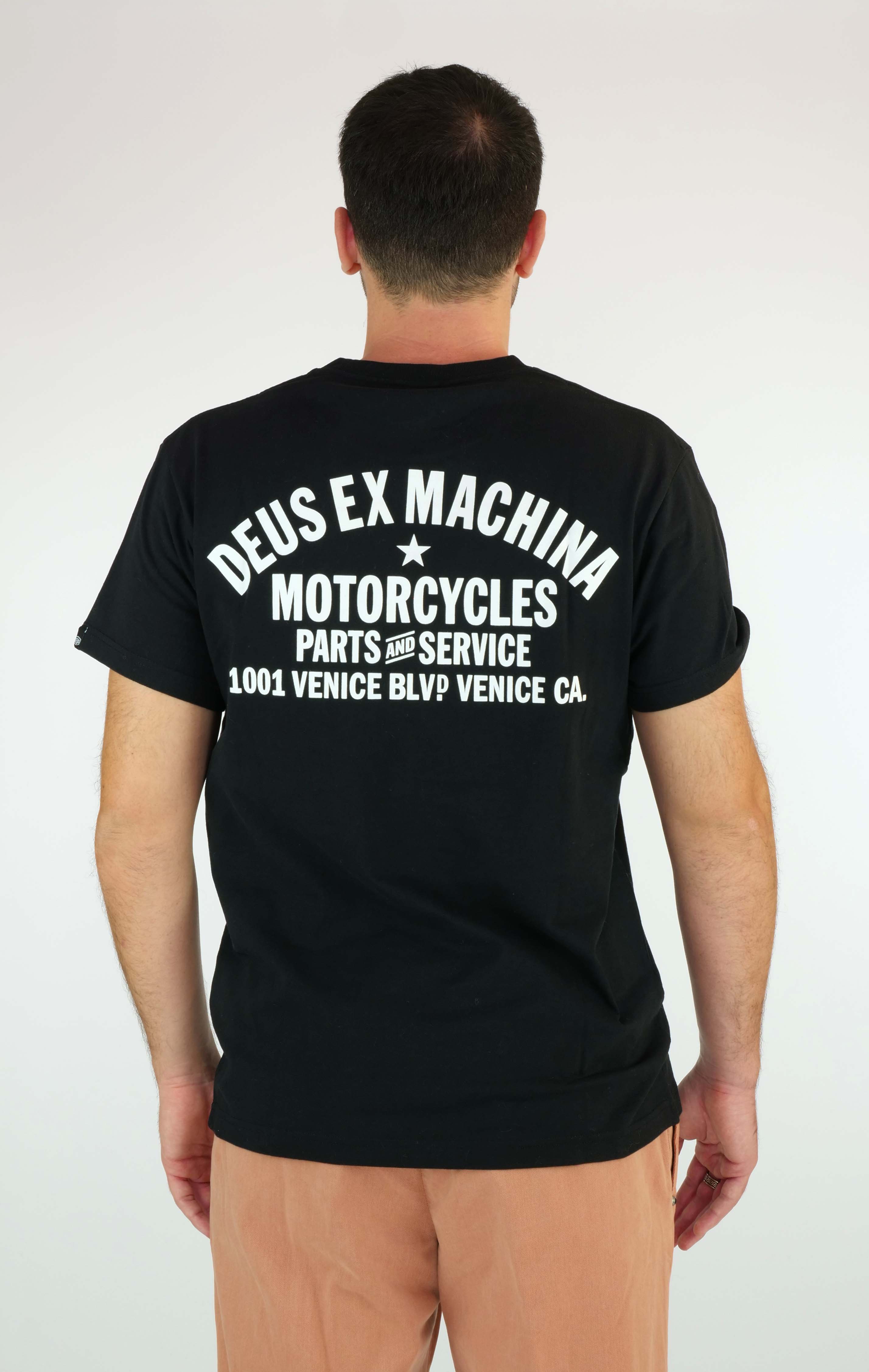 T-shirt DEUS EX MACHINA DMW41808C Venice Addr - Black - Sergio Fabbri