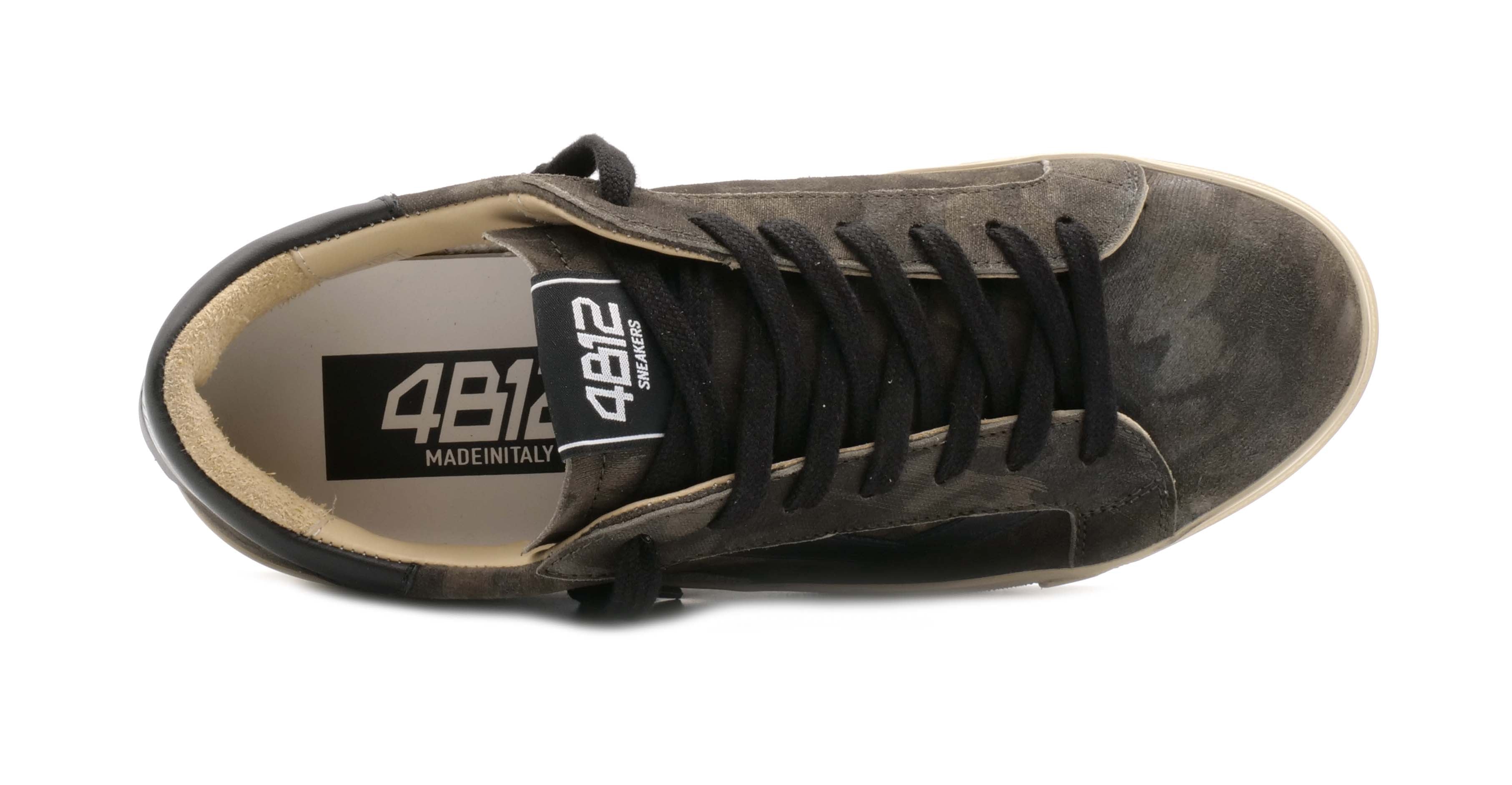 Sneaker 4B12 EVO U04 - Mimetico/Nero - Sergio Fabbri