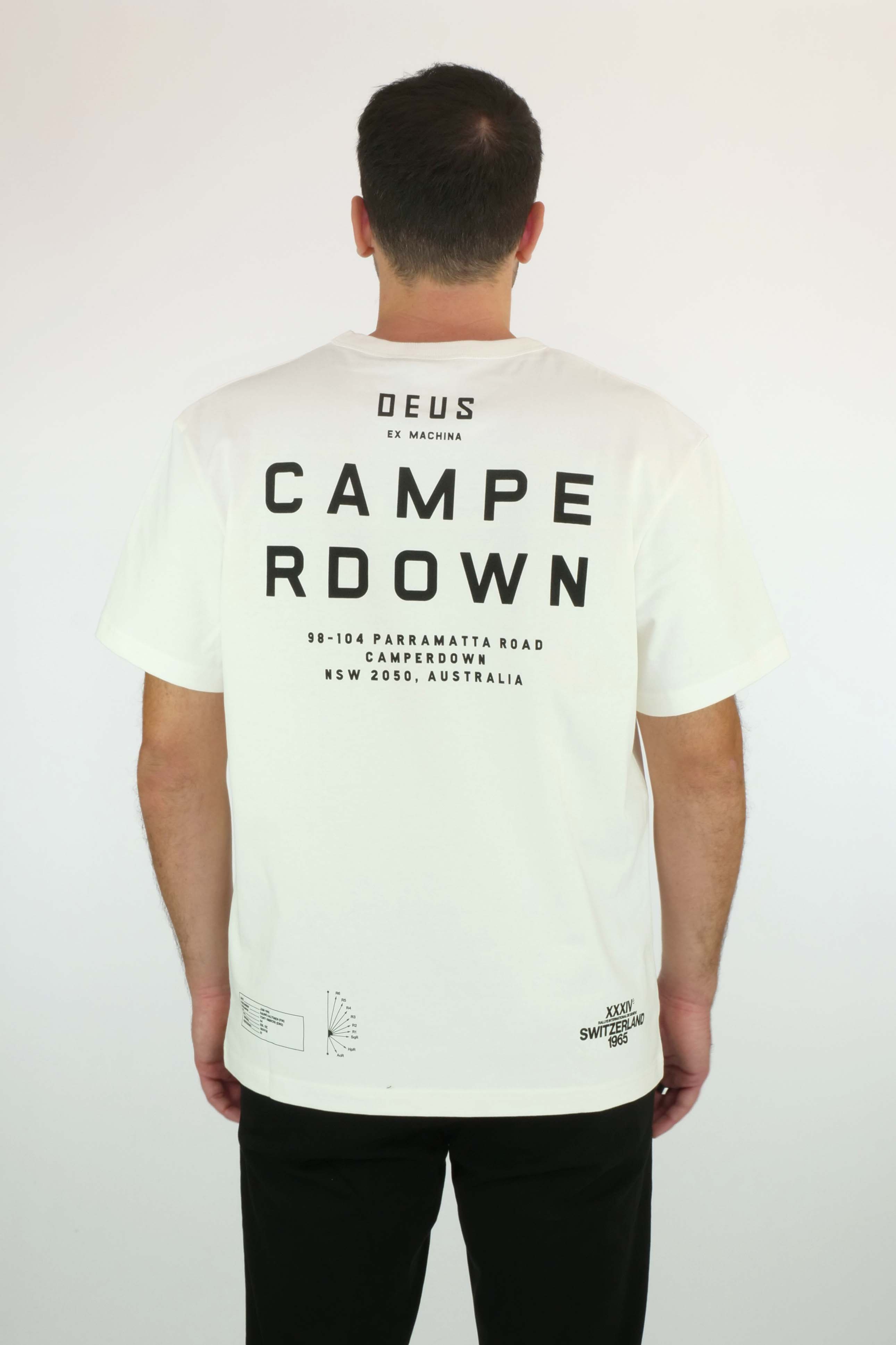 T-shirt DEUS EX MACHINA DMF231071C CAMPERDOWN - Vintage White - Sergio Fabbri