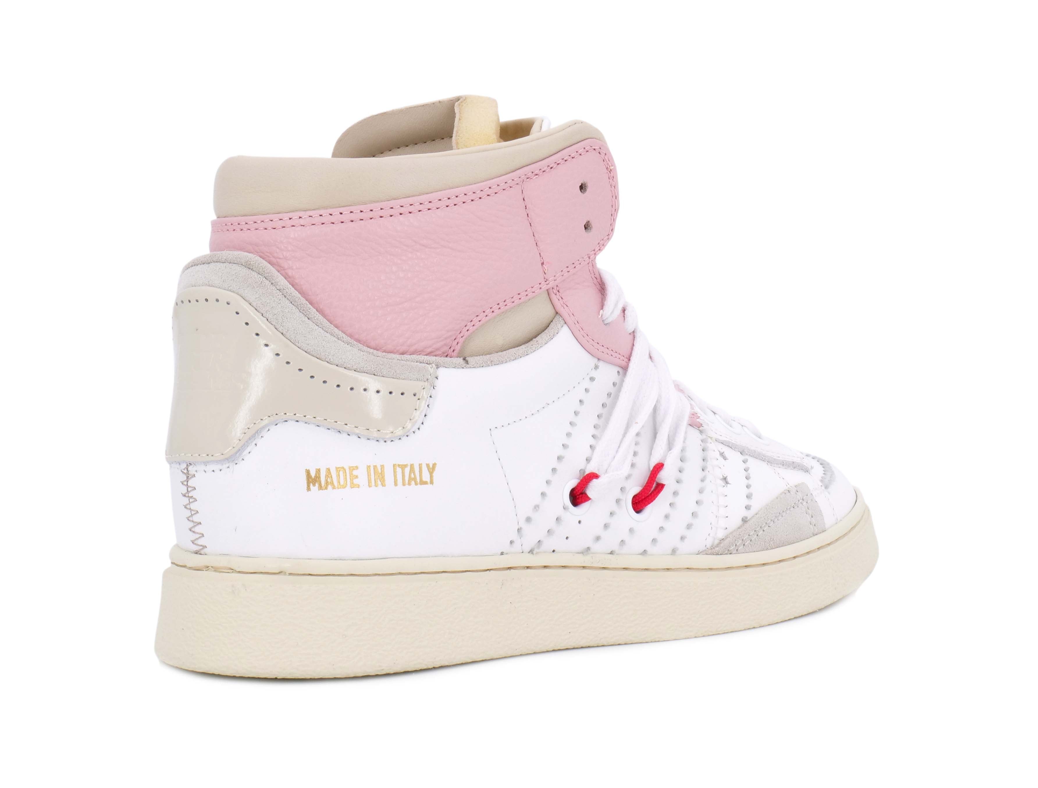 Sneaker HIDNANDER The Cage Dual - White/Baby Pink - Sergio Fabbri