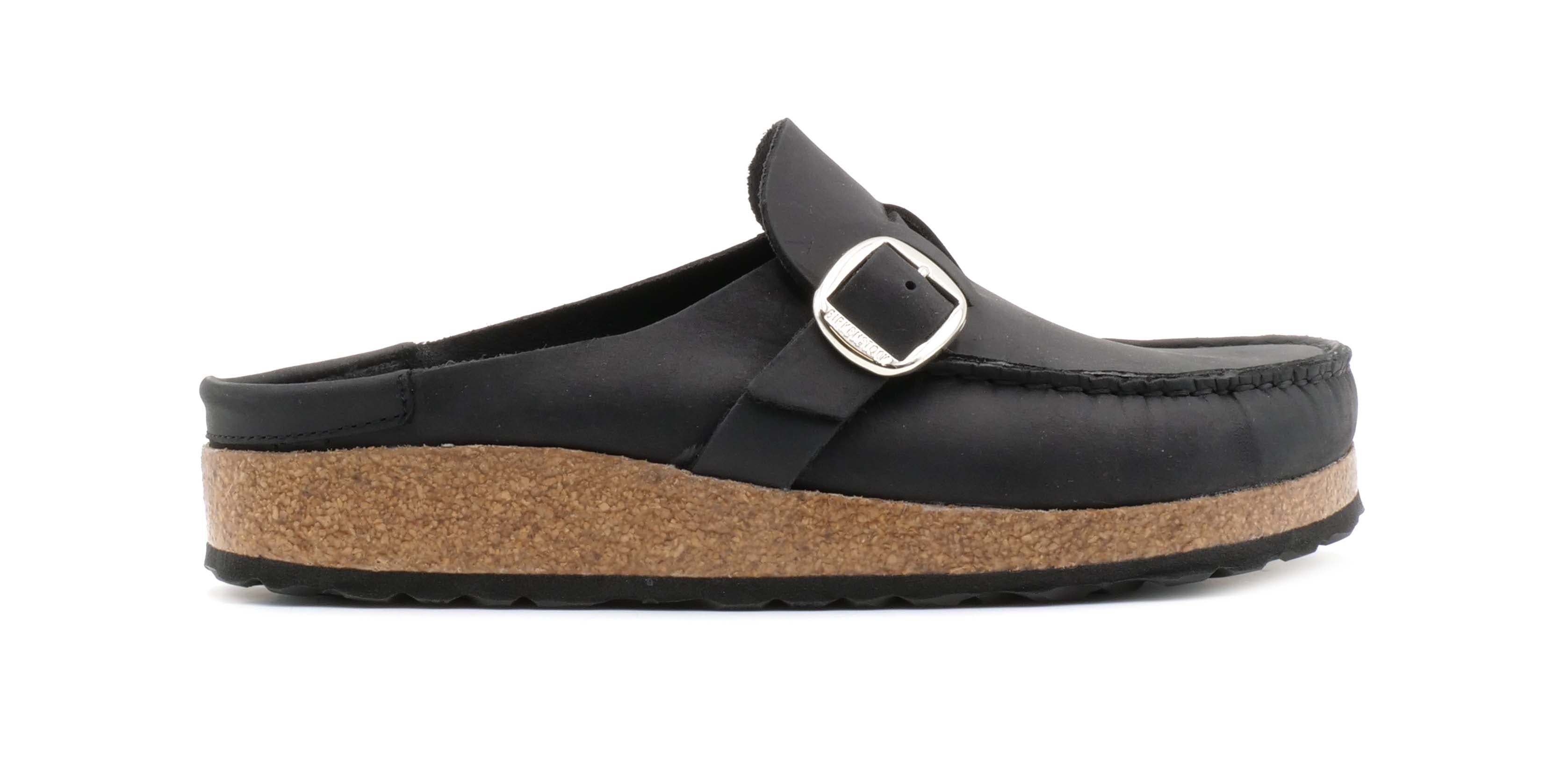 Sabot BIRKENSTOCK BUCKLEY Oiled Black 1024942 - Sergio Fabbri