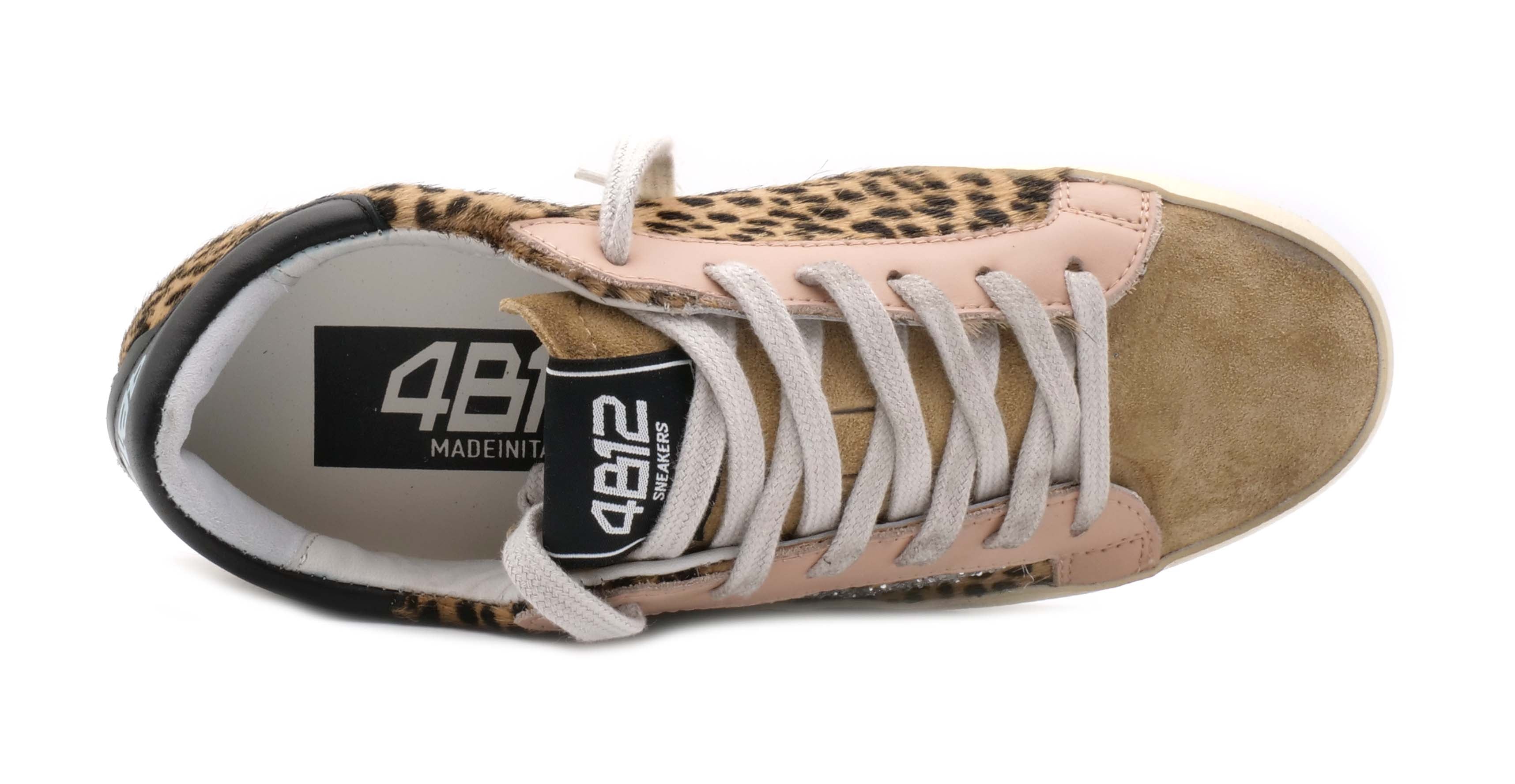 Sneaker 4B12 SUPRIME DB105 - Beige/Rosa - Sergio Fabbri