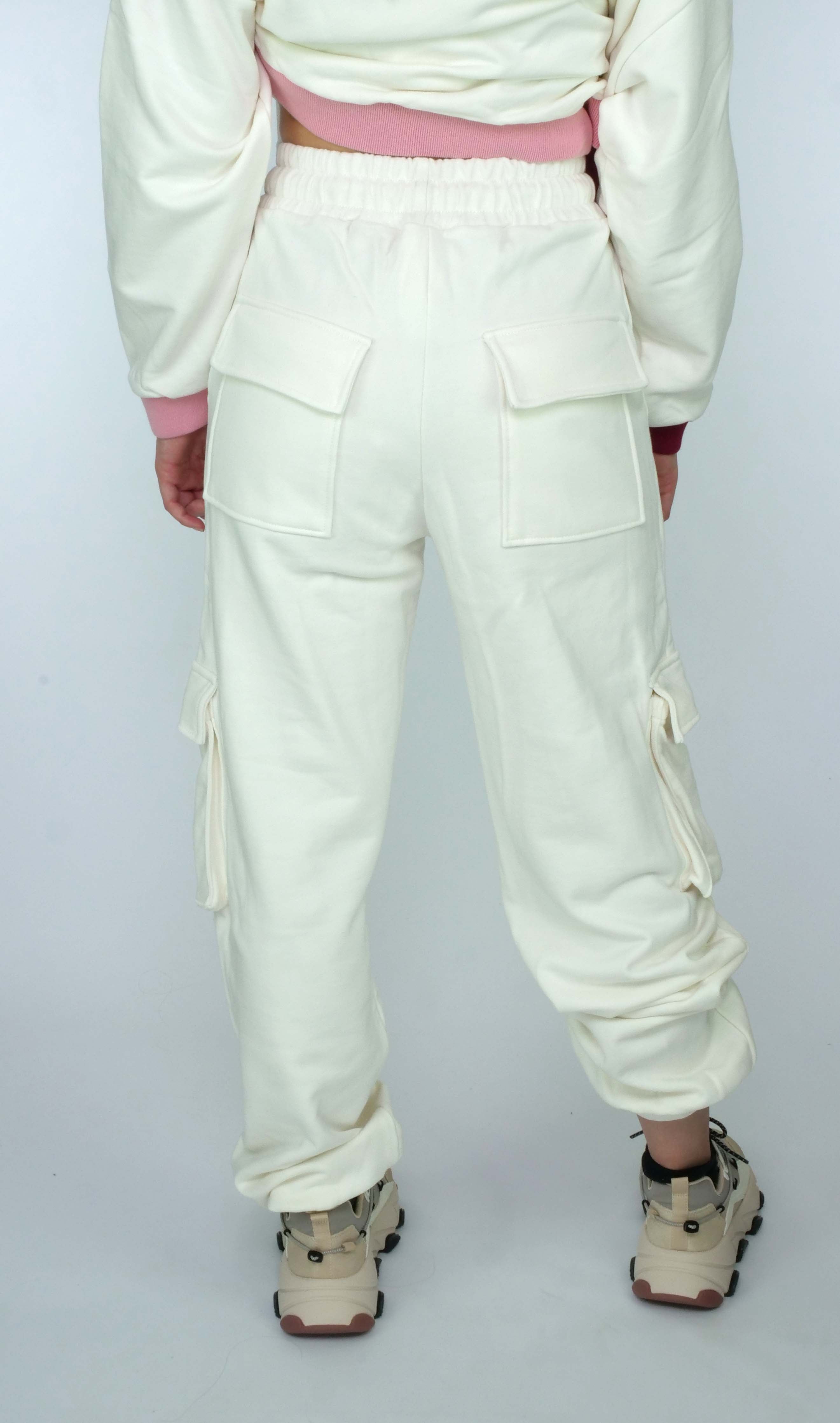 Pantalone felpa GAELLE PARIS GBDP19013 - Bianco - Sergio Fabbri