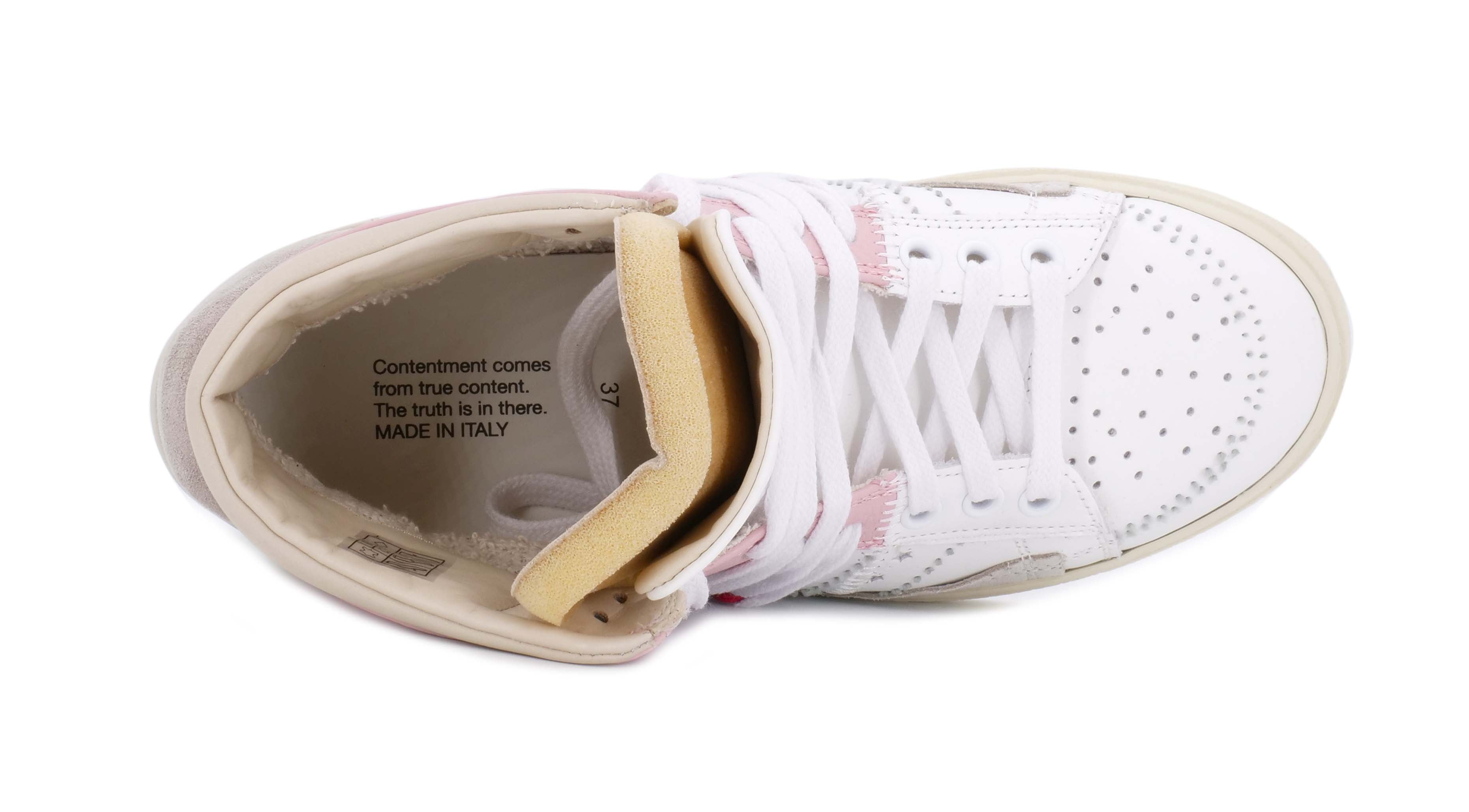 Sneaker HIDNANDER The Cage Dual - White/Baby Pink - Sergio Fabbri