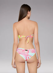 Bikini Fascia a V e Coulotte F**K 0951X1 Fluo Multicolor - Sergio Fabbri