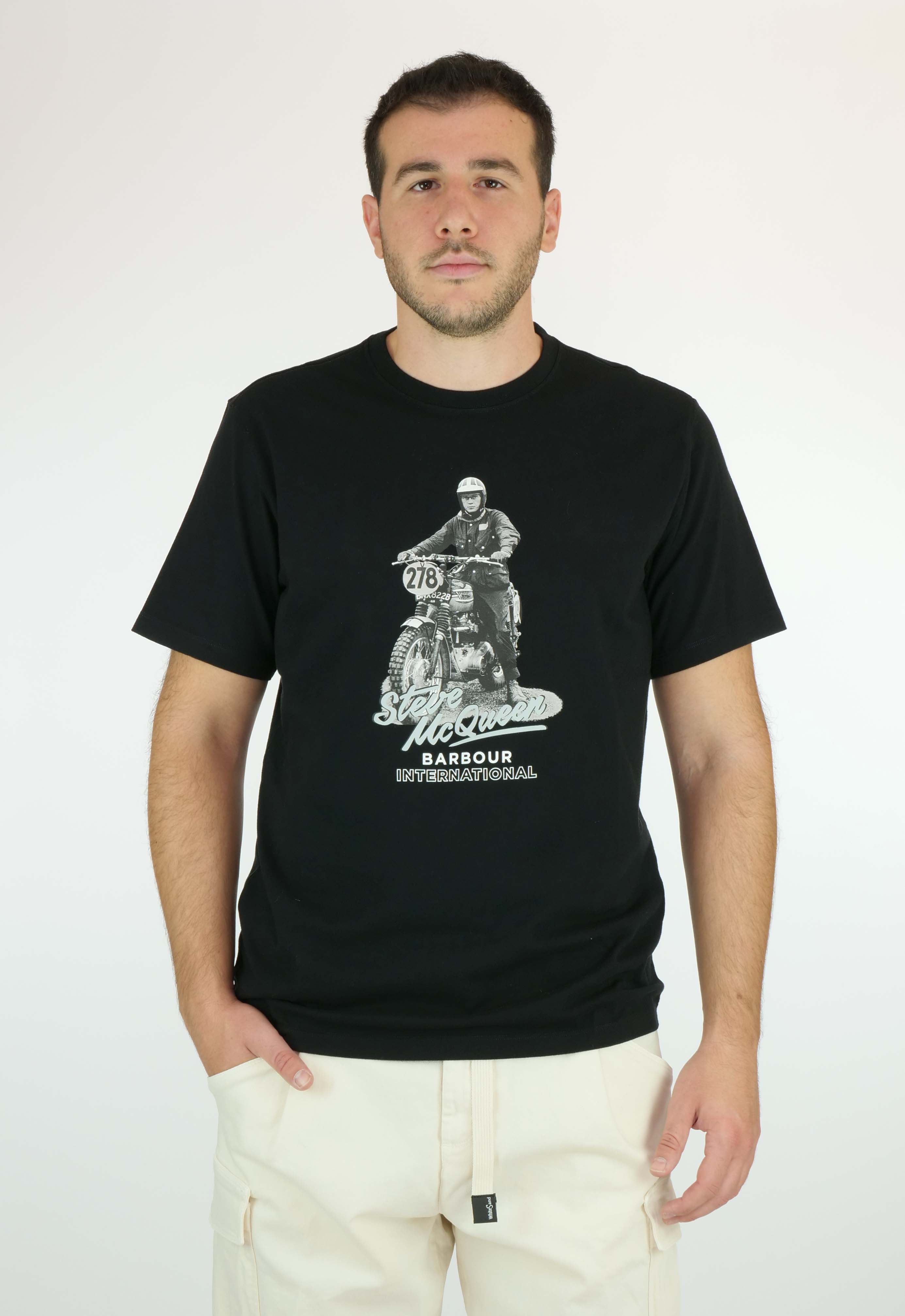 T-shirt BARBOUR MTS1209BK31 - Black - Sergio Fabbri