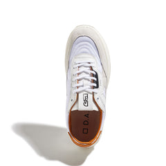 Sneaker  D.A.T.E. KDUE COLORED WHITE-ORANGE