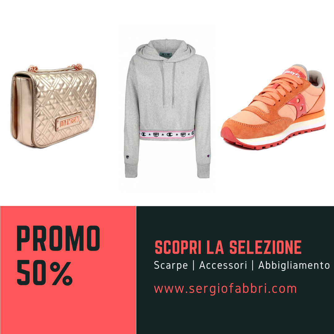 Promozione: sconti del 50% ! Fuori Tutto ! fino al 24 settembre