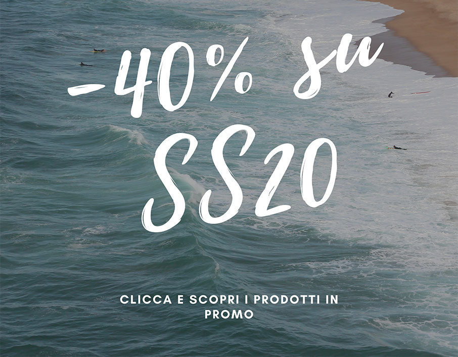 Promozione: sconti del 40% sulla collezione SS20