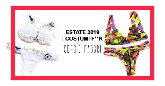 Estate 2019 con i costumi uomo e donna F**K
