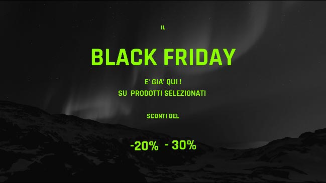 Nuova promozione: Black Friday 2020