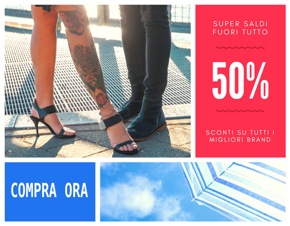 Promozione: sconti del 50% ! Fuori Tutto !