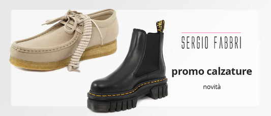 Calzature Dr Martens e Clarks in promozione