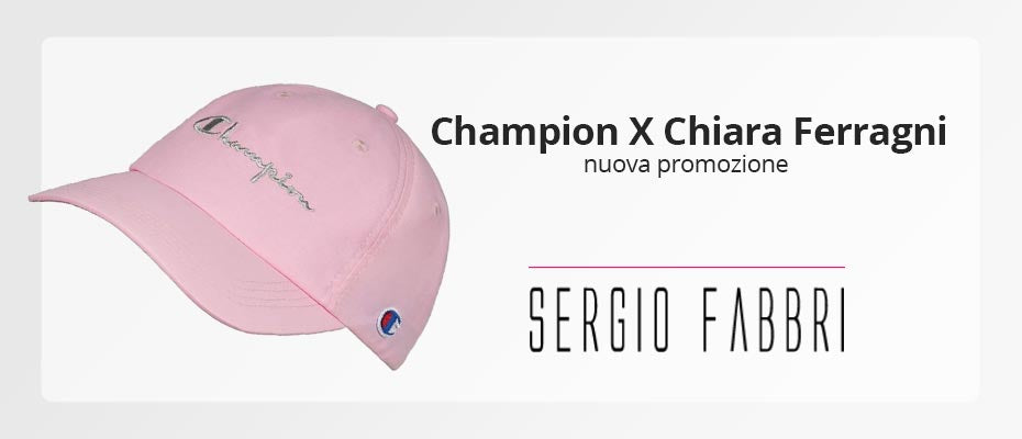 Promozione: sconti del 40% sulla collezione Champion X Chiara Ferragni