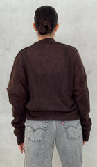 Cardigan Voile KNITEREE KNW2511CA - Coffee