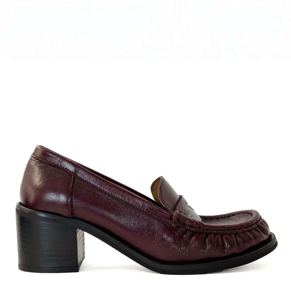 Mocassino con tacco JULIE DEE MW000 - Bordeaux