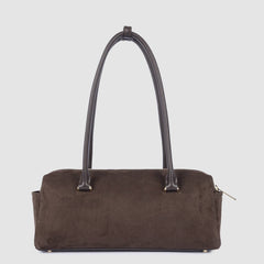 Borsa LANCASTER 530 - 53 Suède Cube - Marron