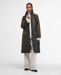 Giaccone cerato Evette BARBOUR LWX1485 OL52 - Fern/Tartan