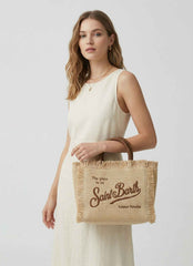 Borsa a spalla SAINT BARTH COLETTE STRAW 00368L - Beige/Nocciola