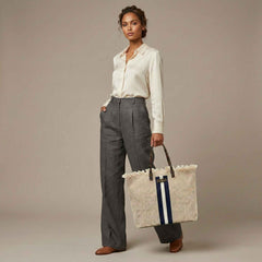 Shopper MANIKOMIO 2 PROJECT COTTON STRIPE - Blue