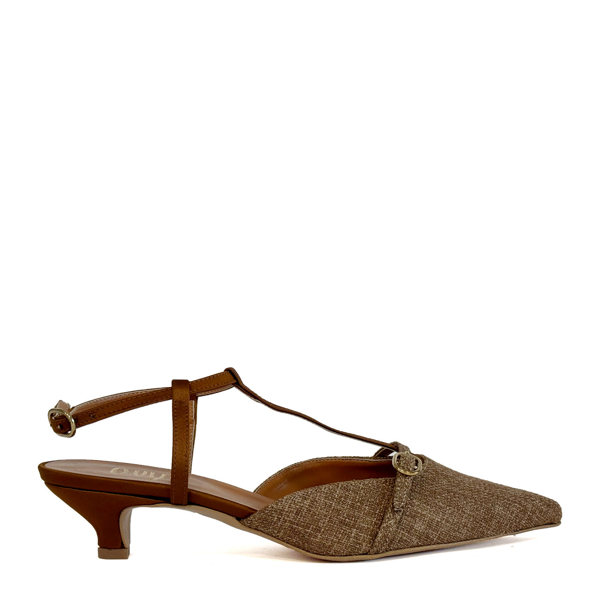Décolleté OVYE' IRB39 Lino - Marrone