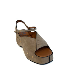 Sandalo con zeppa MISS OLIVIA CAROLA - Suede Taupe
