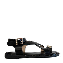 Sandalo basso FRANCESCO MILANO J18-02A - Nero