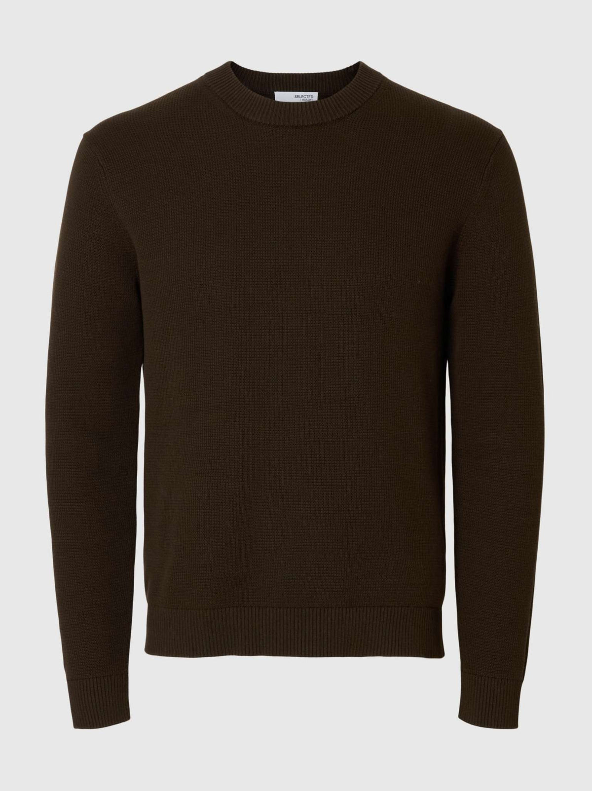 Maglione girocollo SELECTED 16092599 - Marrone