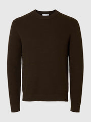 Maglione girocollo SELECTED 16092599 - Marrone