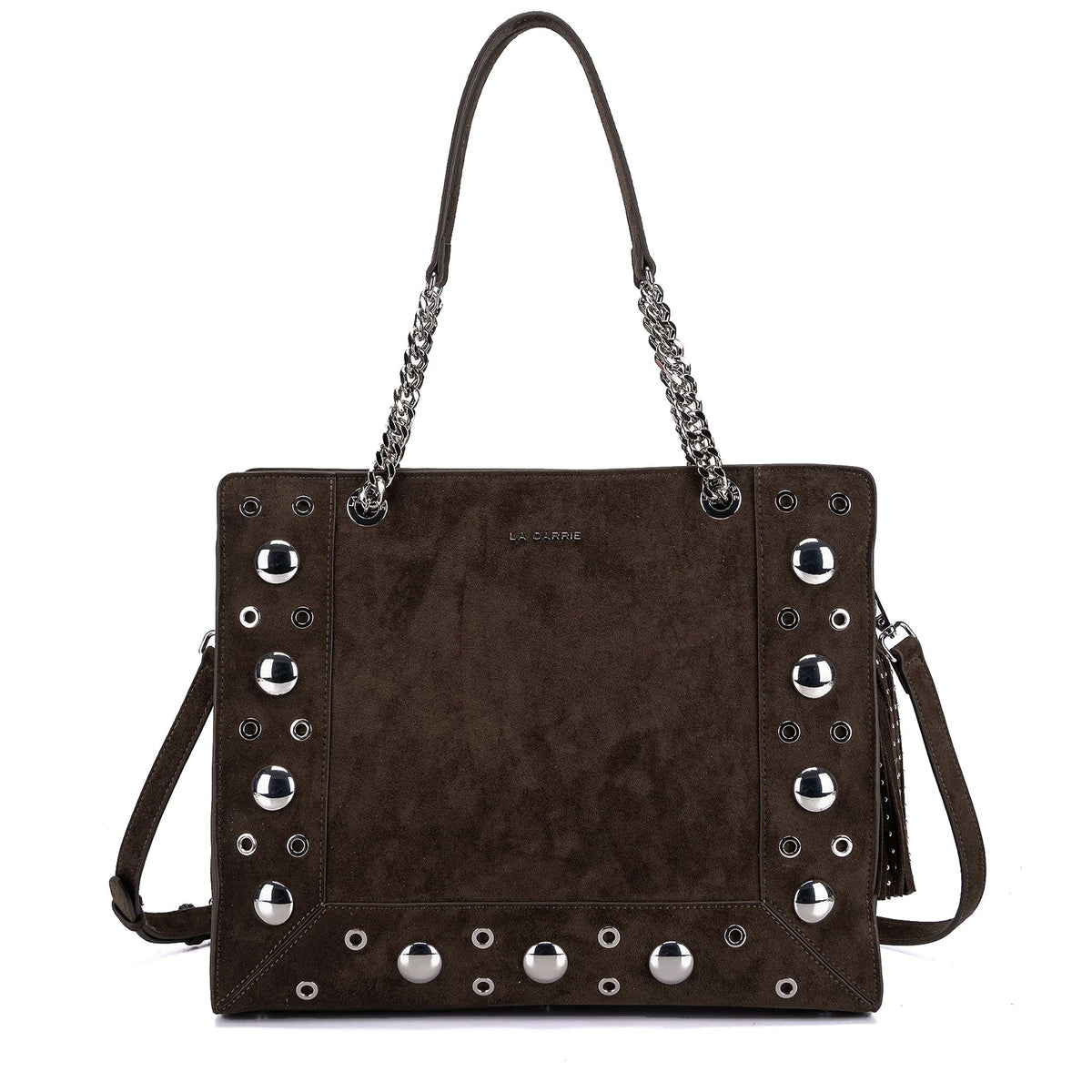 Borsa shopper LA CARRIE ETHNIC 152P-TB-195-SUE - Suede Green