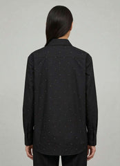 Camicia SAINT BARTH MEREDITH - Cotton Strass 01446L Nero