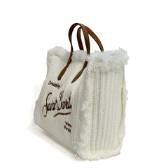 Borsa a mano SAINT BARTH COLETTE WOOL - Bianco 01045I