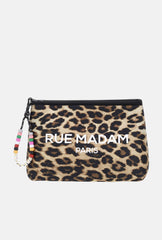 Pochette RUE MADAM RM WINTER CLUTCH - Wild Leopard