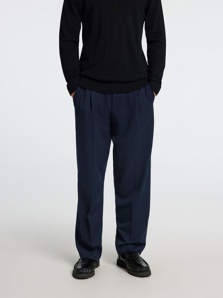 Pantaloni Loose SELECTED 16097529 - Navy Blazer