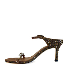 Sandalo con tacco KURT GEIGER Strass - Fabric Print Bronze