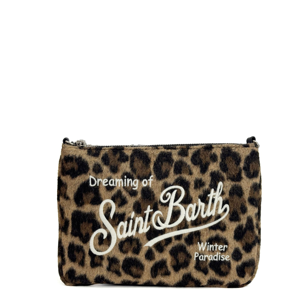 Pochette SAINT BARTH PARISIENNE FELT - Leopard 00223I