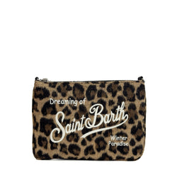 Pochette SAINT BARTH PARISIENNE FELT - Leopard 00223I
