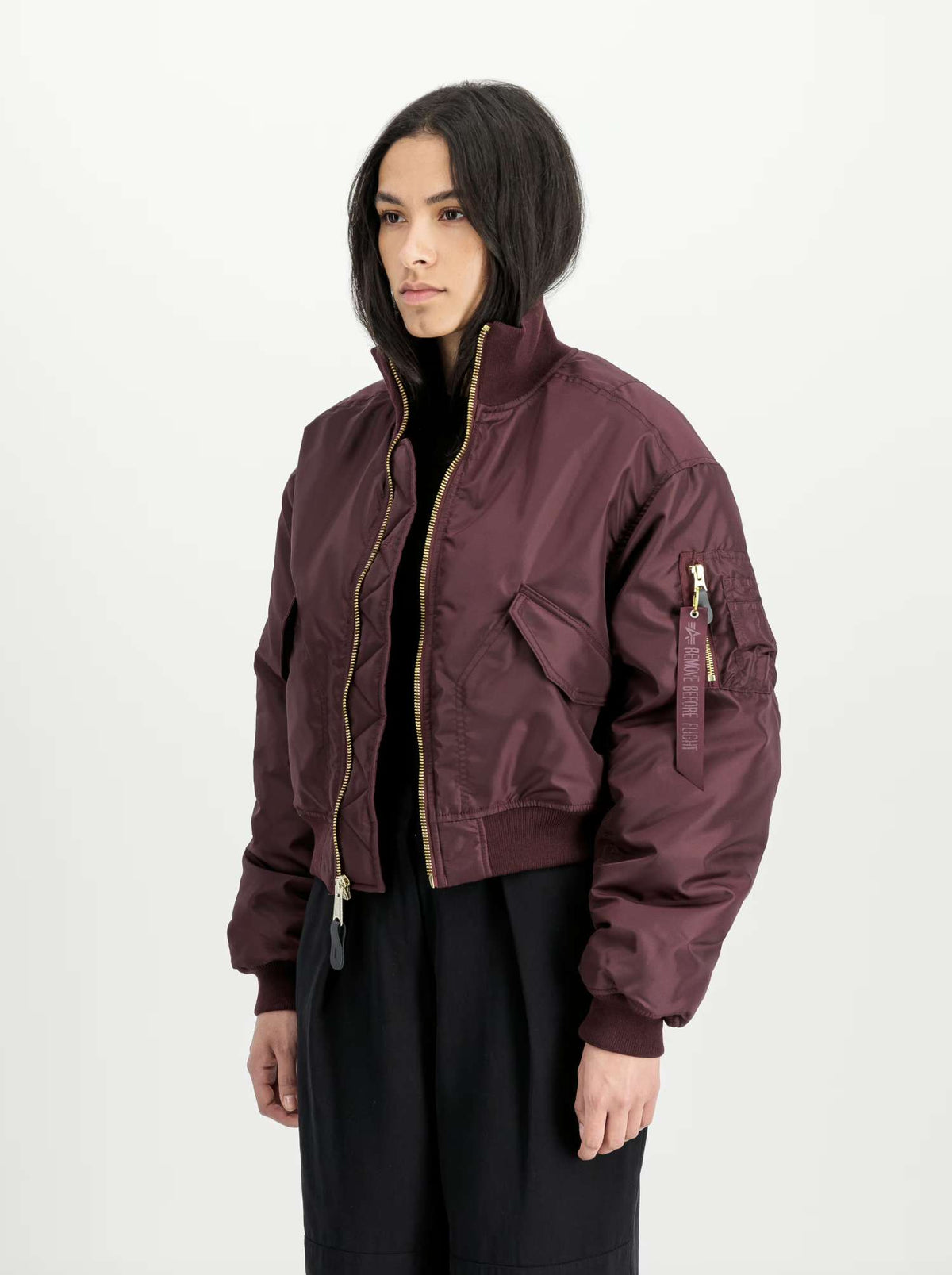 Giubbotto ALPHA INDUSTRIES MA-1 Cropped - Dark Cherry
