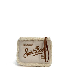 Pochette SAINT BARTH ALINE SHEARLING - Panna 00486I