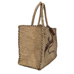 Borsa a spalla SAINT BARTH VANITY RAFFIA 00435L - Beige/Nocciola