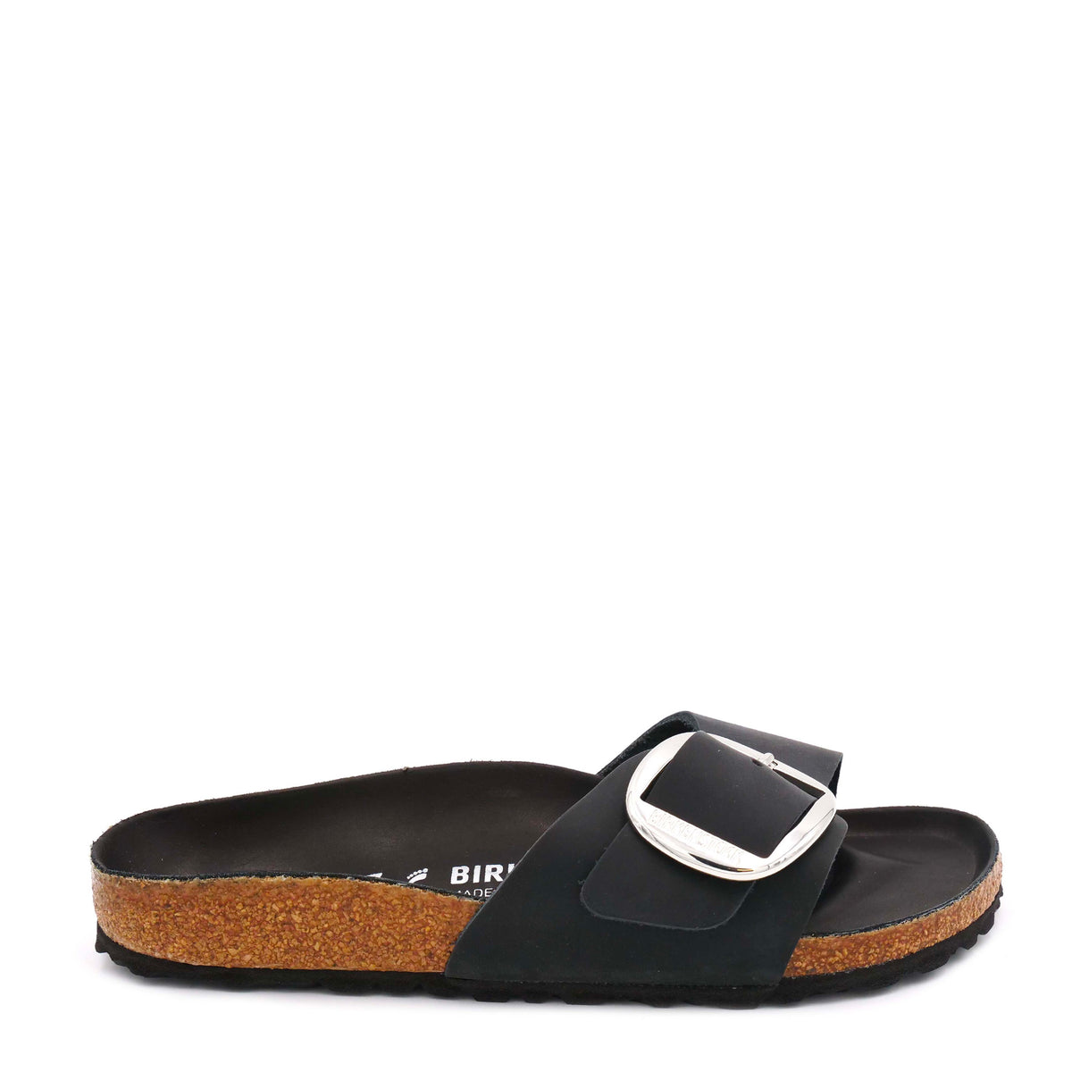 Slipper BIRKENSTOCK MADRID Big Buckle Oiled - BLACK 1006523