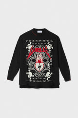Pullover logo GAELLE PARIS GAABW07203 - Nero