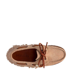 Mocassino SEBAGO Ranger Suede Fringe Woman 731252W - Beige Camel