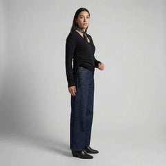 Maglia scollo a V AKEP 11059 - Nero