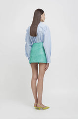 Camicia con ruches WEILI ZHENG S26SL16 - Light Blue