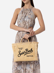 Borsa a spalla SAINT BARTH COLETTE STRAW 00421L - Beige/Nero