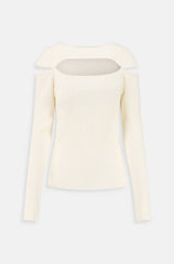 Maglia in costina WEILI ZHENG LT10 - White