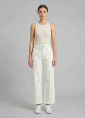 Jeans Cropped GSD Ermes - Denim Bianco