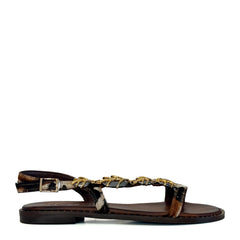 Sandalo basso KOTRIS 3119 - Cow Choco